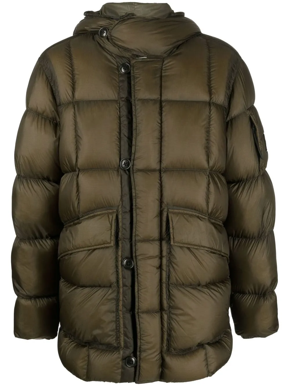 

C.P. Company Lens-detail puffer jacket - Green