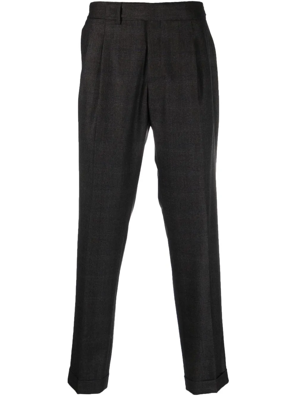 

Briglia 1949 plaid-check tapered trousers - Grey