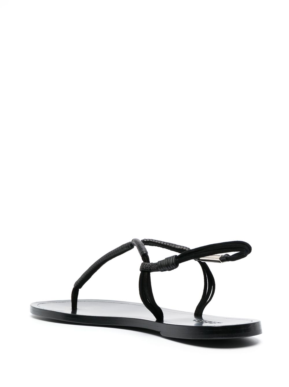 Shop Isabel Marant Single Toe Strap Sandals In Black
