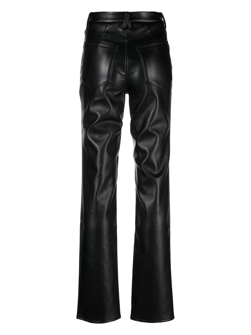 Good American Good Classic Croc Embossed Faux Leather Ankle Pants