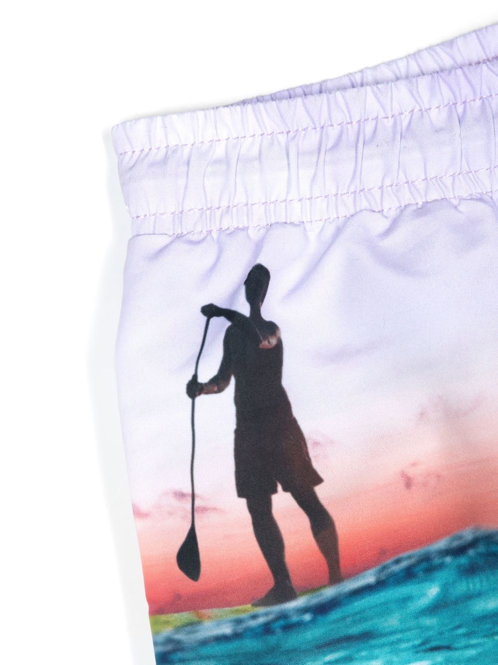 Shop Molo Neptune Ocean Explore-print Swimming Shorts In Blue