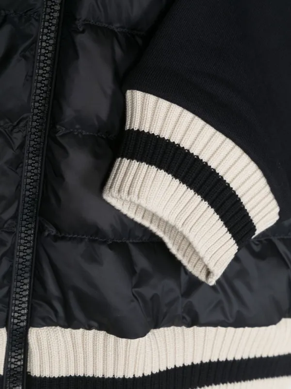 Moncler black hotsell bomber jacket