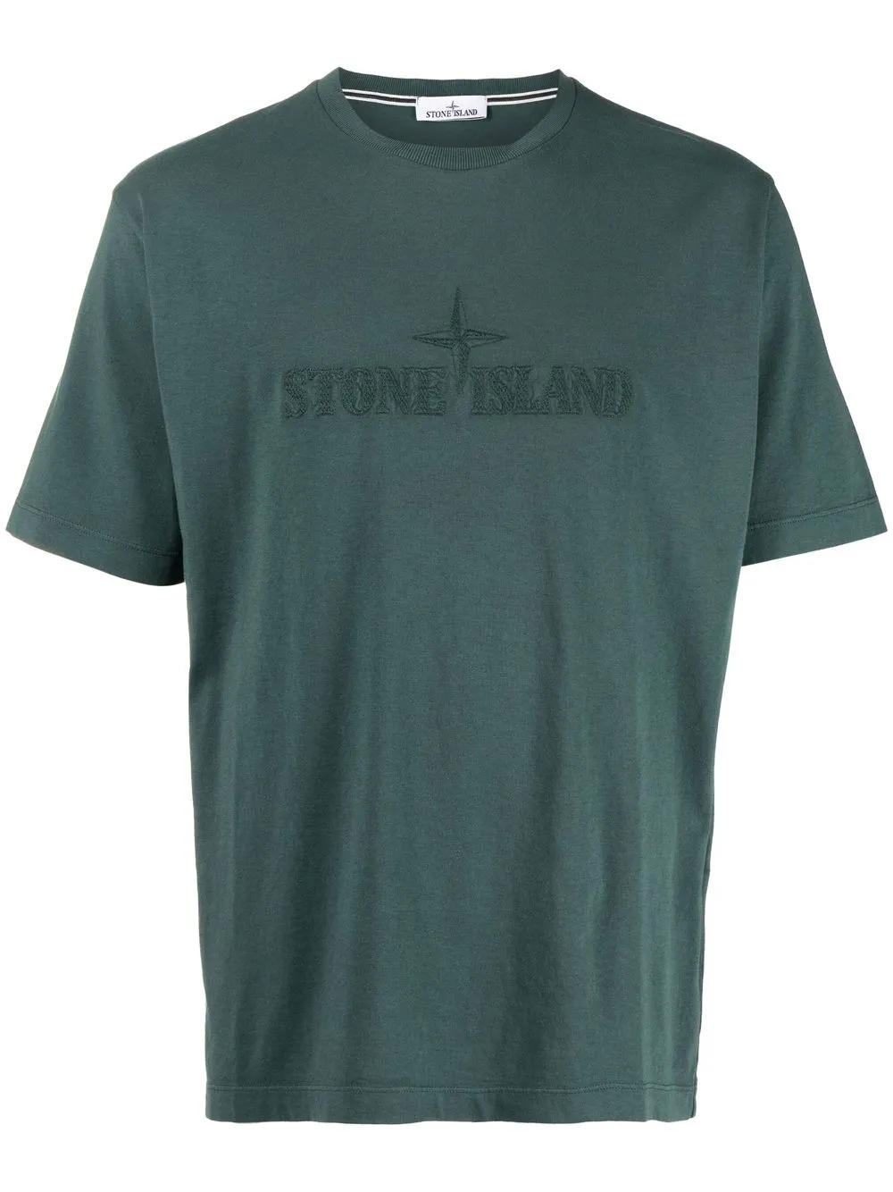 

Stone Island playera con logo bordado - Verde