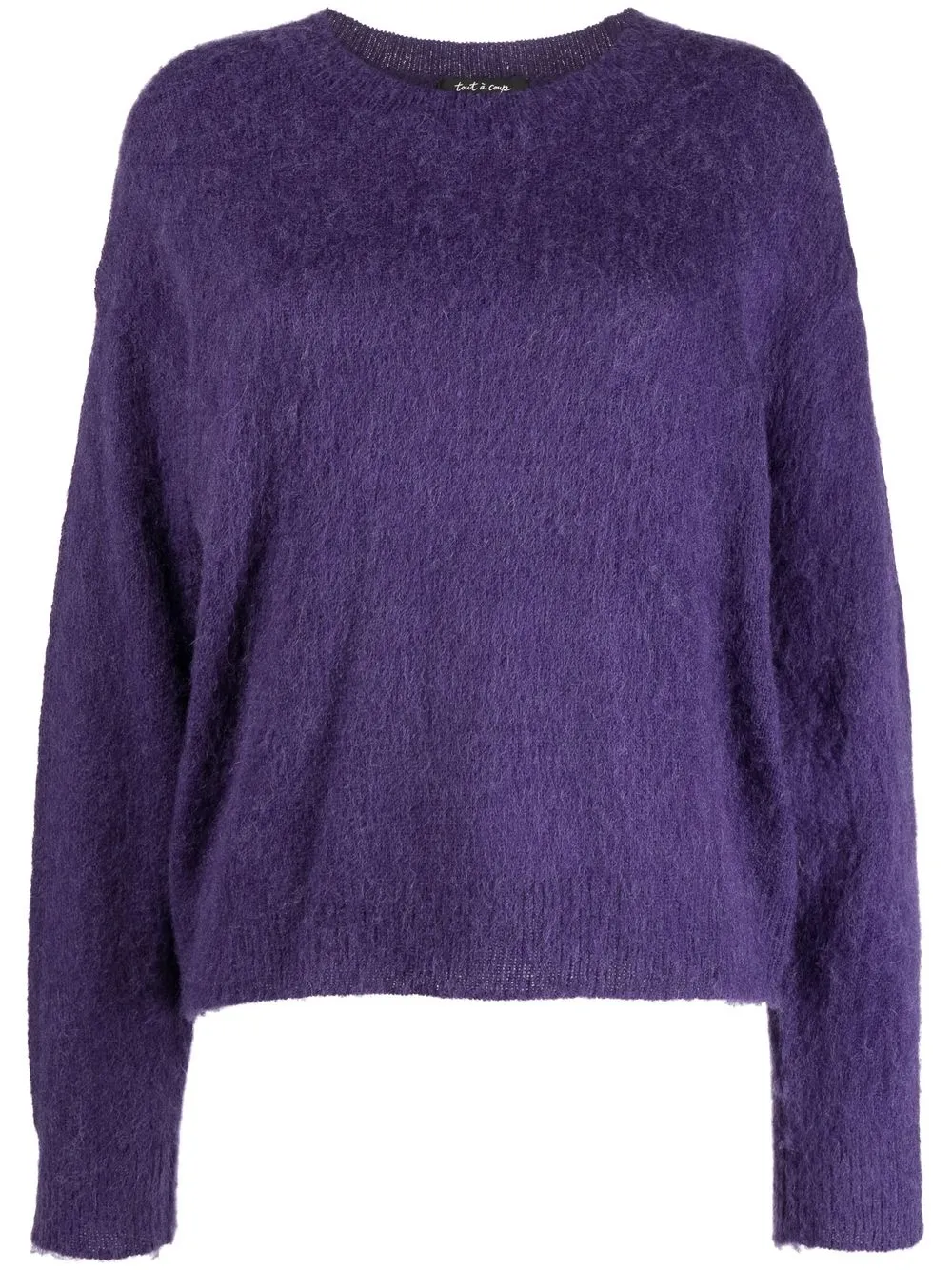 

tout a coup crew neck pullover jumper - Purple