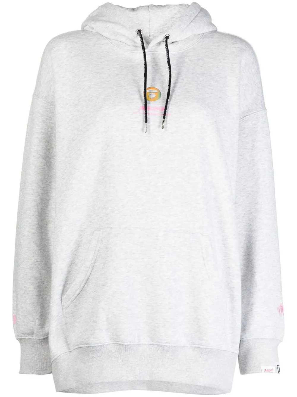 

AAPE BY *A BATHING APE® graphic-print pullover hoodie - Grey