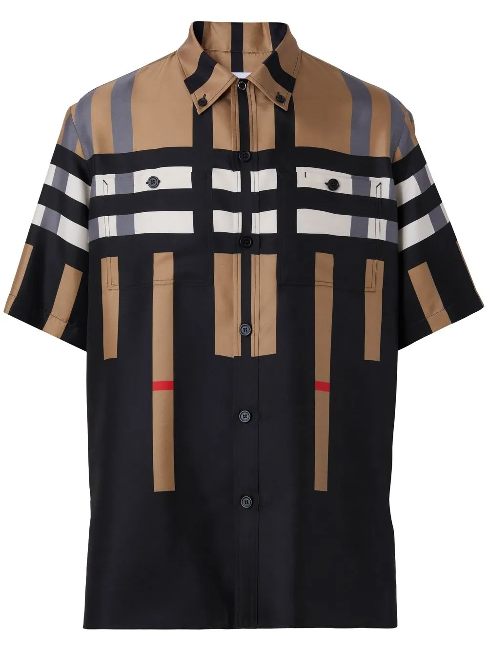 

Burberry Icon Stripe short-sleeved shirt - Black