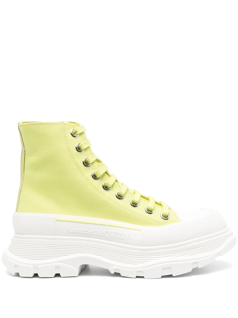 

Alexander McQueen Tread Slick high-top sneakers - Green