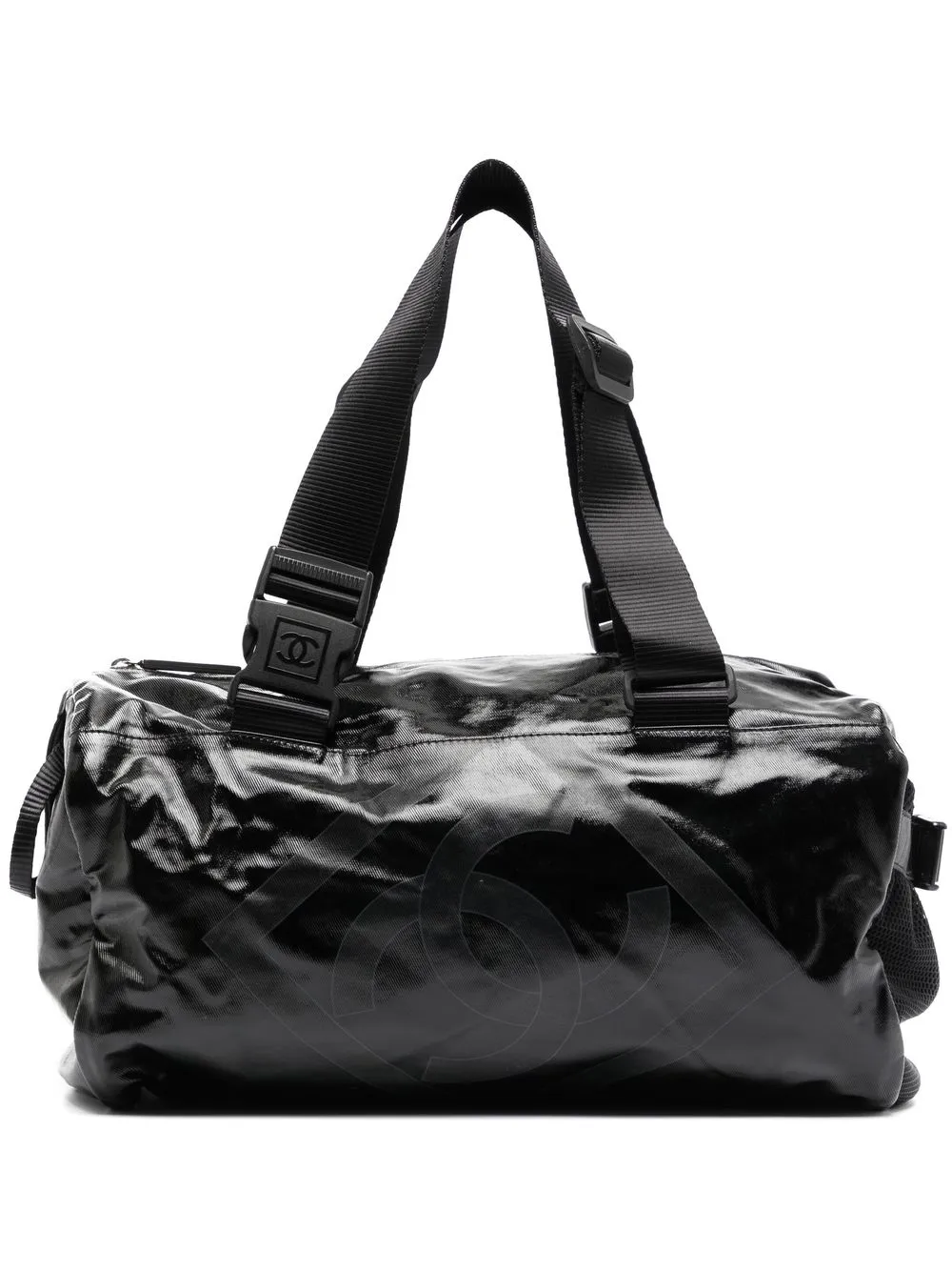 

CHANEL Pre-Owned 2007 logo-print canvas holdall - Black