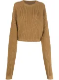 QUIRA virgin-wool knit jumper - Brown