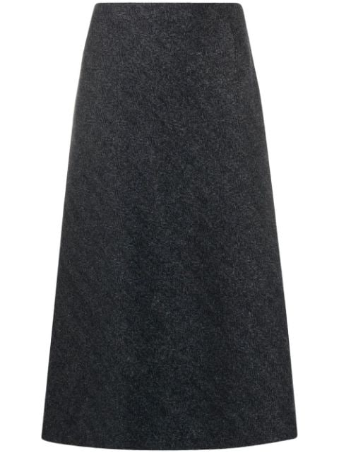 Maison Margiela herringbone A-line skirt