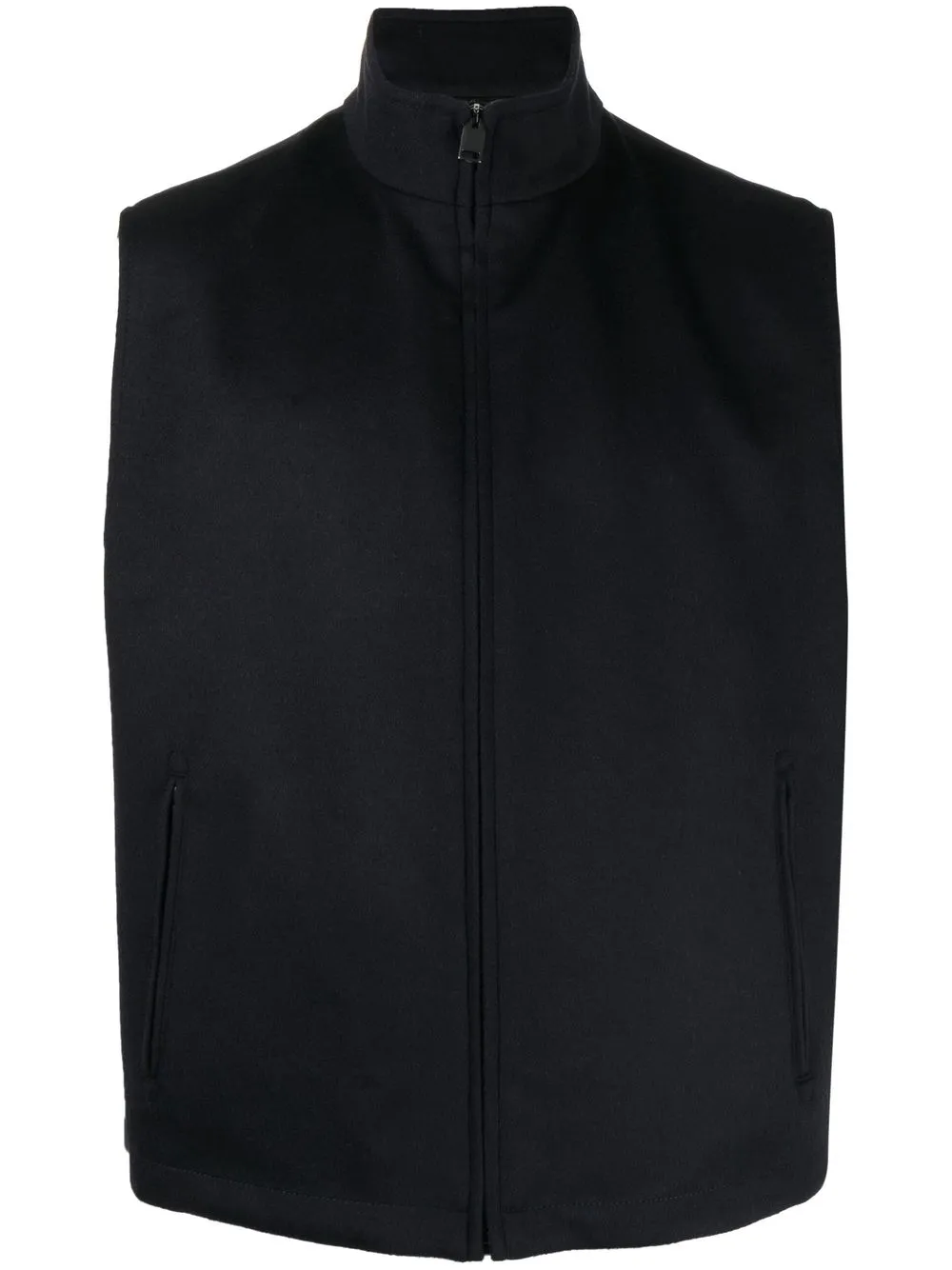 

Brioni high-neck zip-up gilet - Black