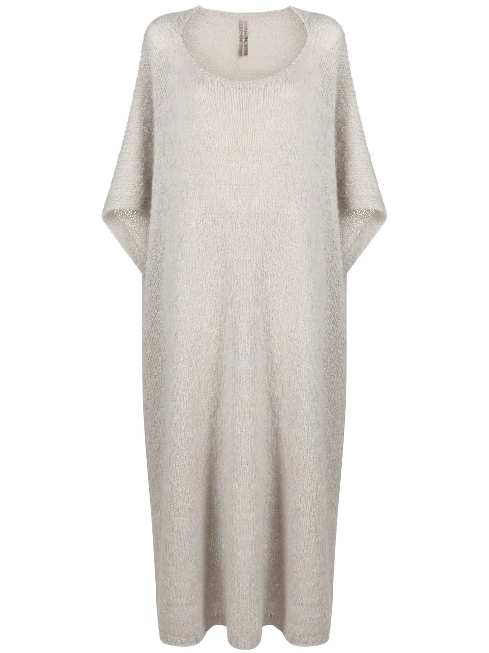 

Rick Owens round-neck knitted maxi dress - Grey