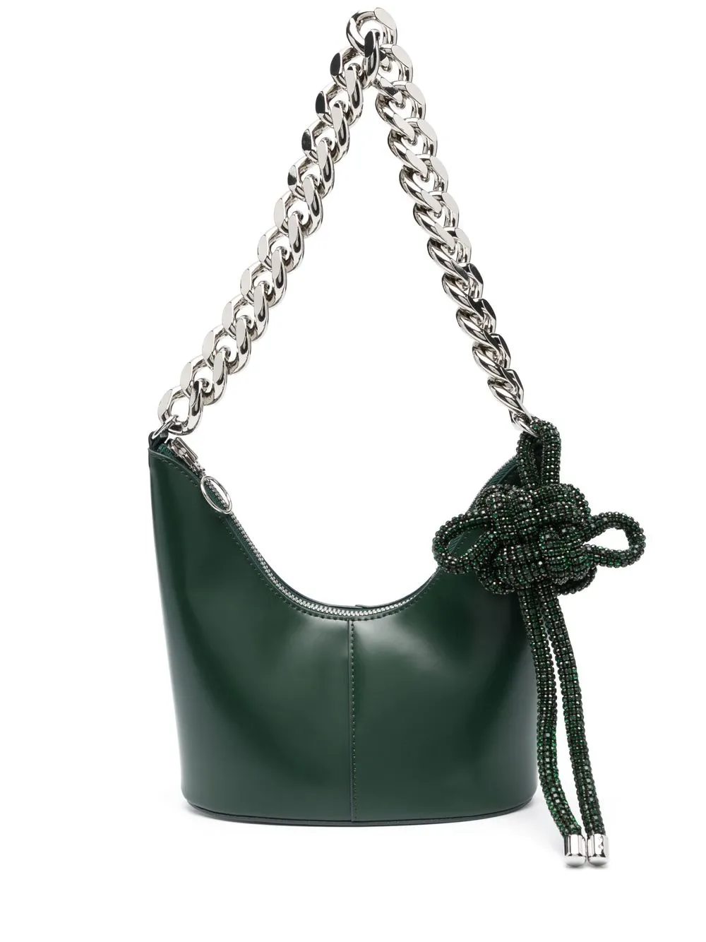 

Kara chain-handle knot tote bag - Green