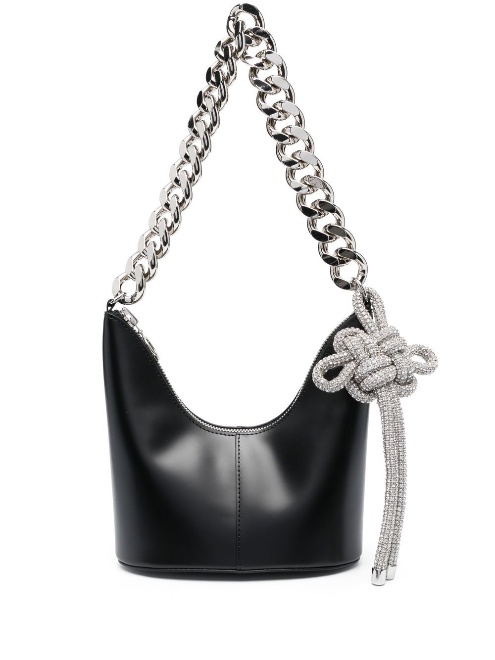 

Kara chain-strap knot tote bag - Black