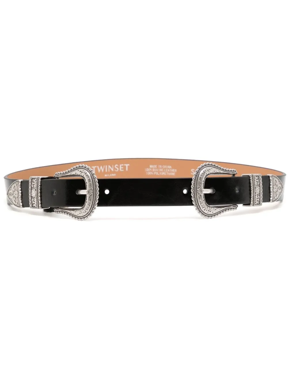 

TWINSET Texas buckle belt - Black