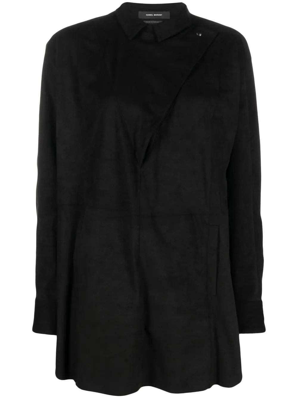 

Isabel Marant buttoned-up asymmetric shirt - Black