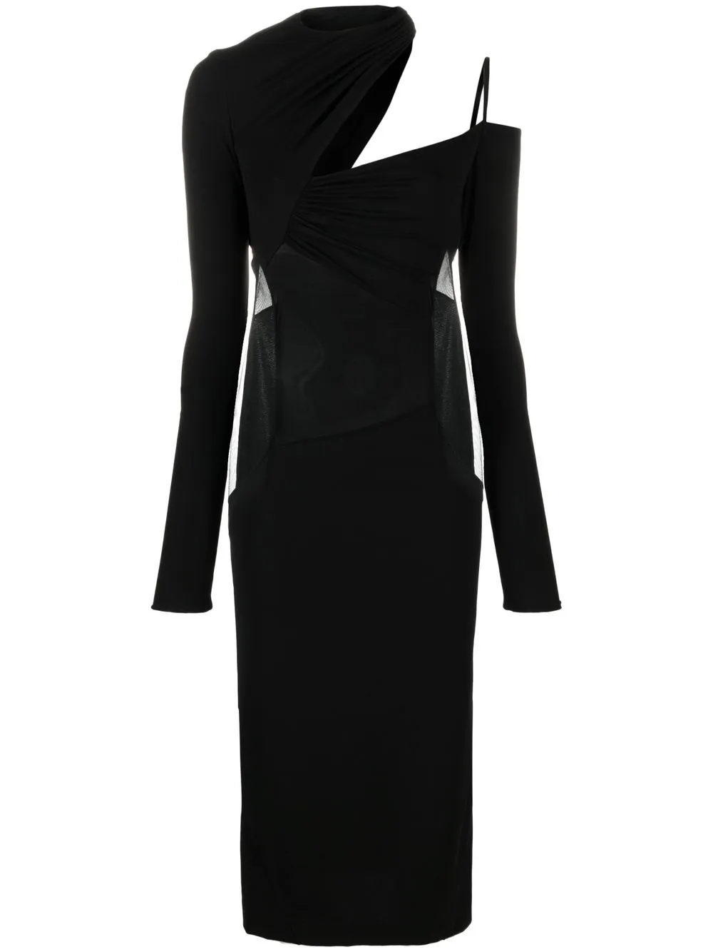 

Nensi Dojaka cold shoulder midi dress - Black