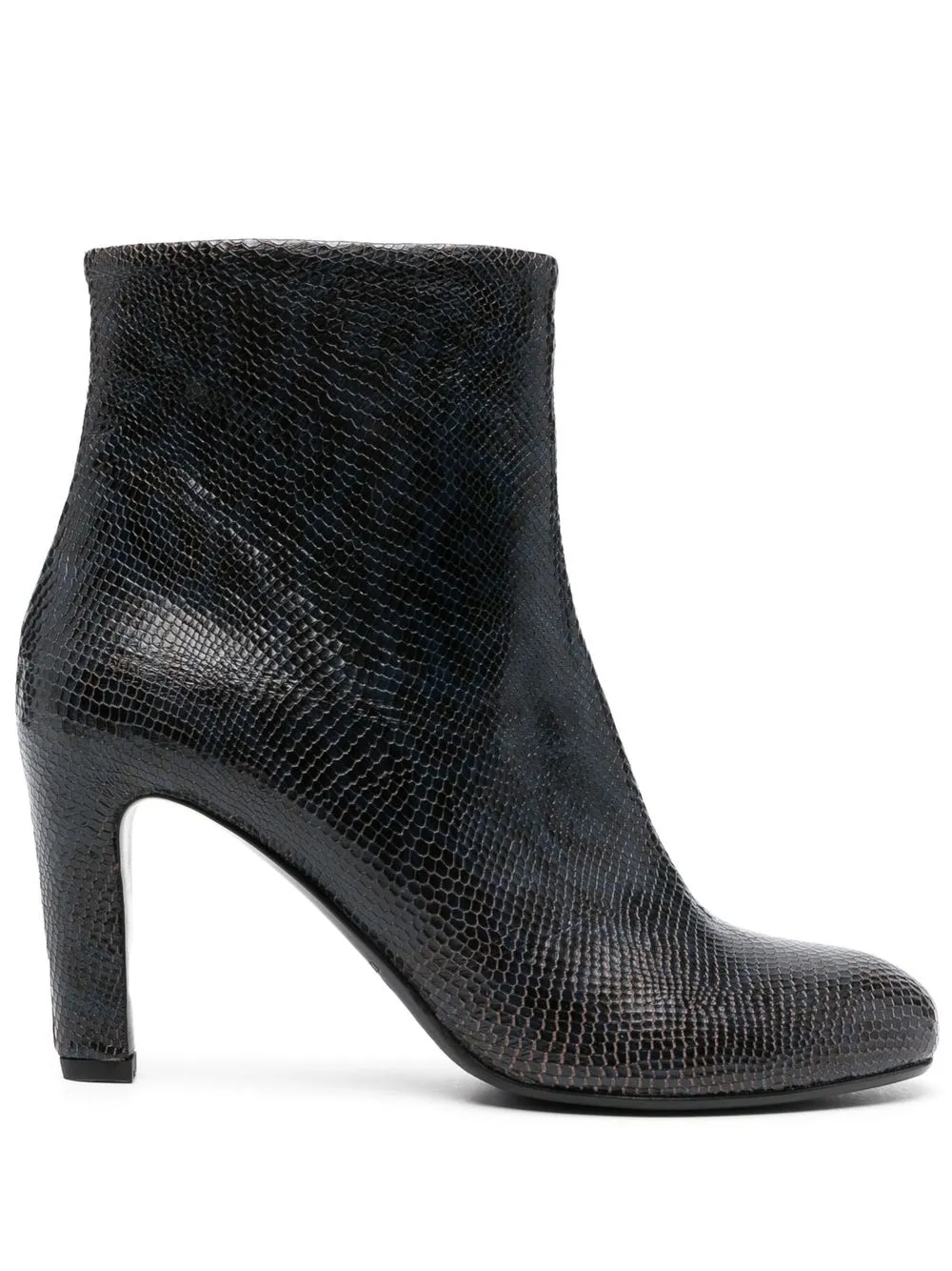 

Del Carlo calf-leather ankle boots - Blue