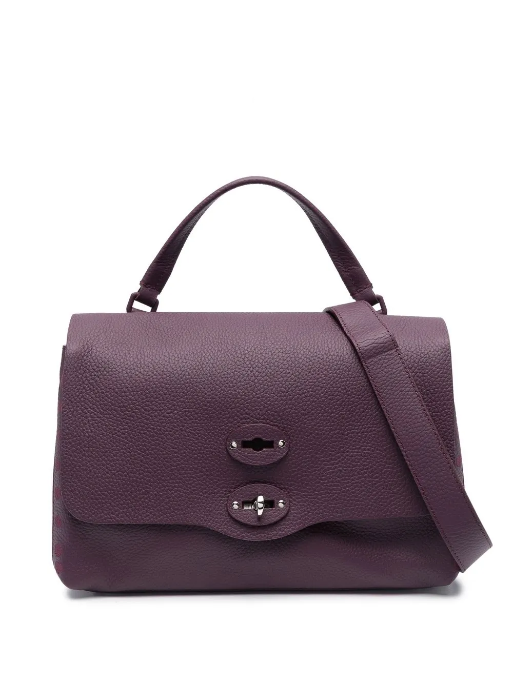 

Zanellato Postina leather tote bag - Purple