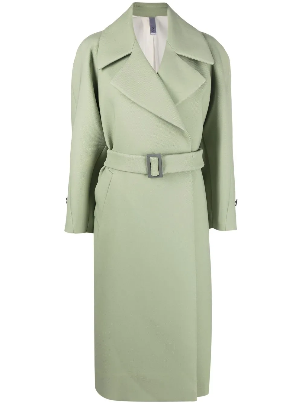 

Hevo belted tailored coat - Green