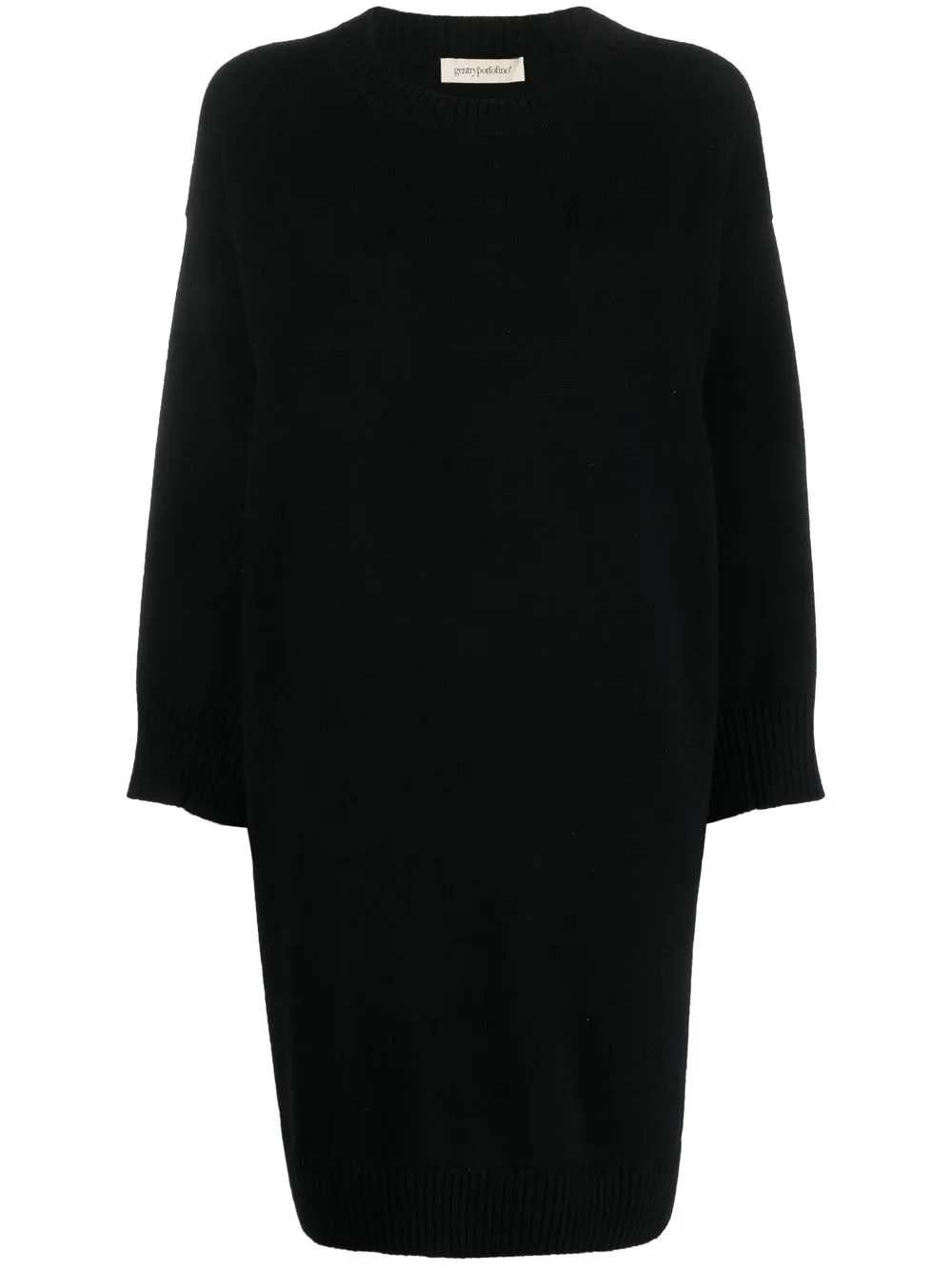 

Gentry Portofino long-sleeve cashmere dress - Black