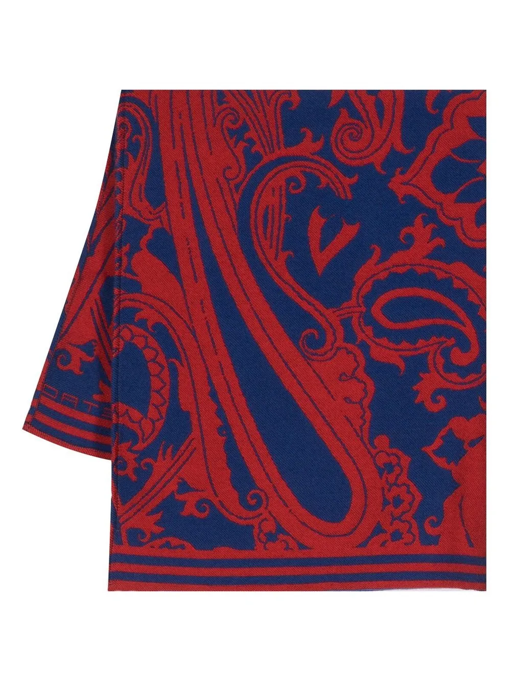 

ETRO graphic-print knit scarf - Red