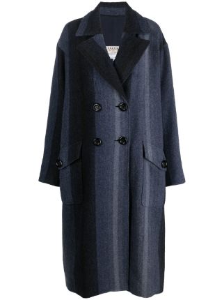 A.N.G.E.L.O. Vintage Cult 1980s Tonal Stripe double-breasted Coat ...