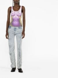 ＜Farfetch＞ Y/Project x Jean Paul Gaultier 'Body Morph' トップ - ピンク画像