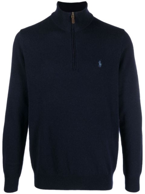 Polo Ralph Lauren logo-embroidered half-zip sweater Men