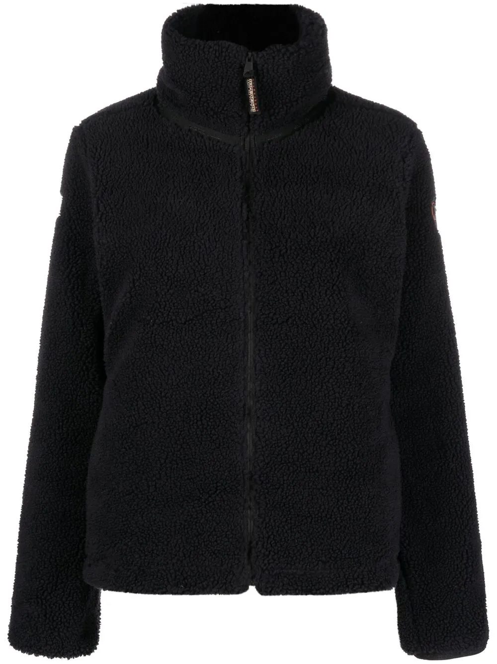 

Napapijri high-neck fleece jacket - Black