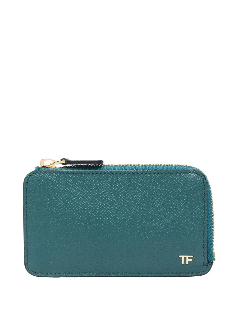 

TOM FORD Saffiano-leather zip-around wallet - Green