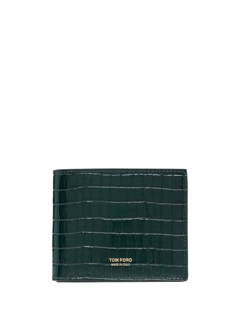 

TOM FORD T-Line crocodile-embossed wallet - Green