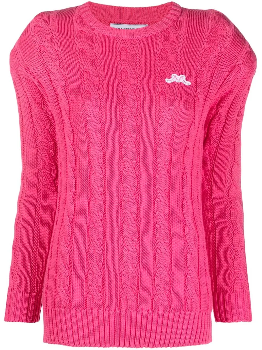 

Rowen Rose cable-knit crewneck jumper - Pink