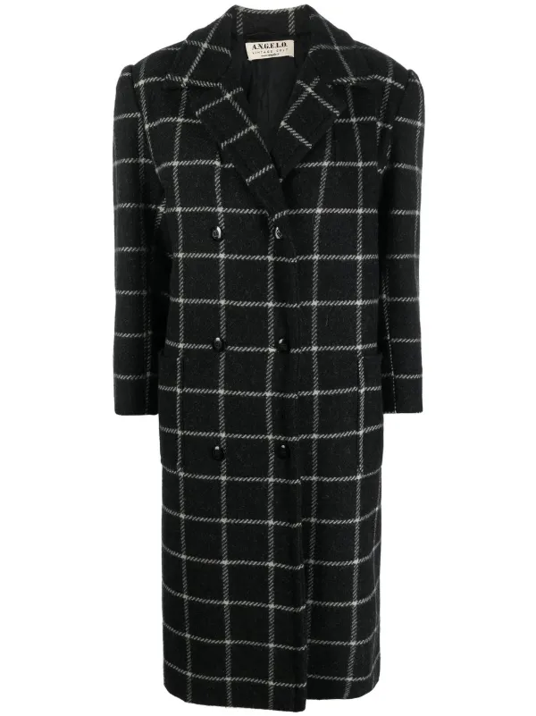 A.N.G.E.L.O. Vintage Cult 1980s Checkered double-breasted Coat