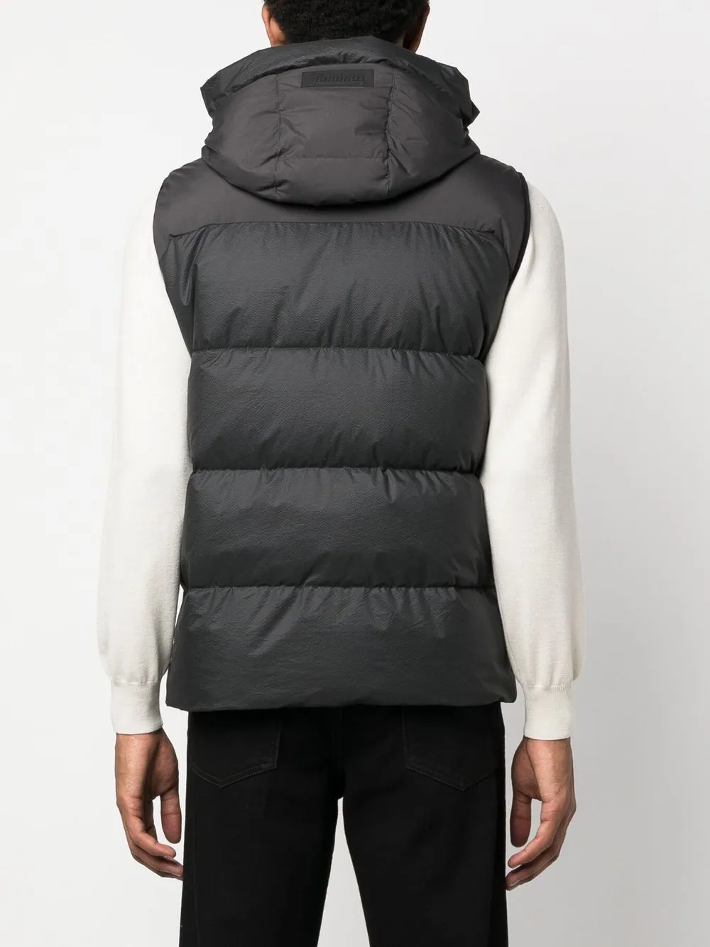 【23AW NEW】 HERNO_women / フード付きダウンベスト / Black 23AW NEW】 HERNO_women / フード付きダウンベスト / Black