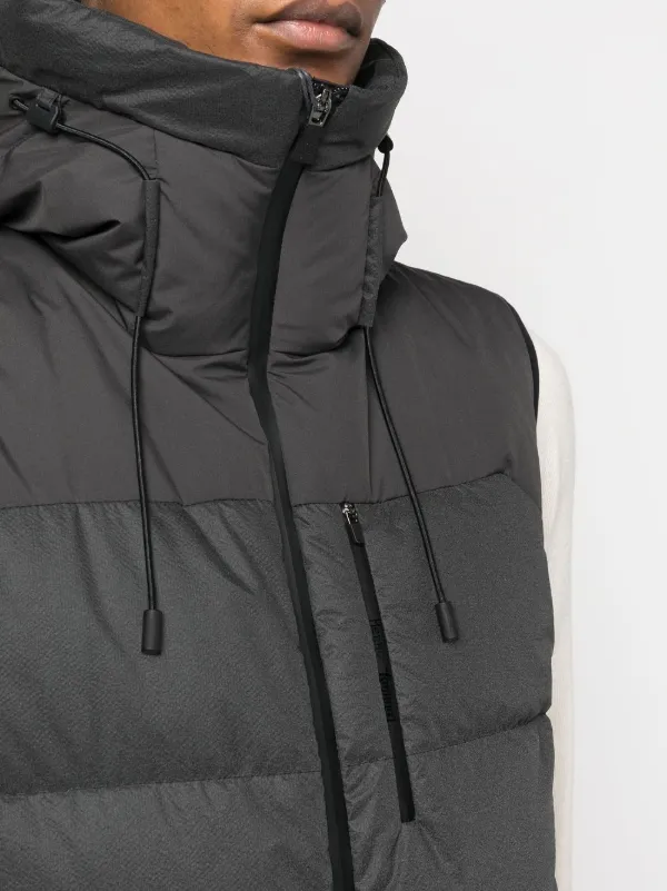 Herno バイカラー ダウンベスト | ブラック | FARFETCH JP