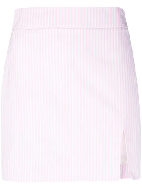 Rowen Rose striped cotton mini skirt