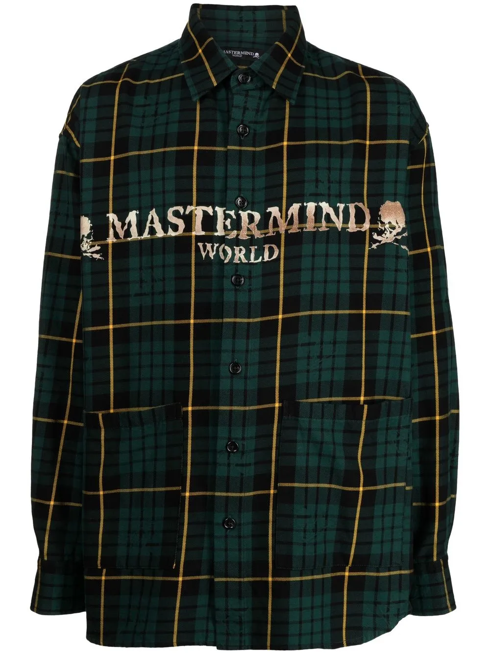 

Mastermind World Oversize Checked cotton shirt - Green