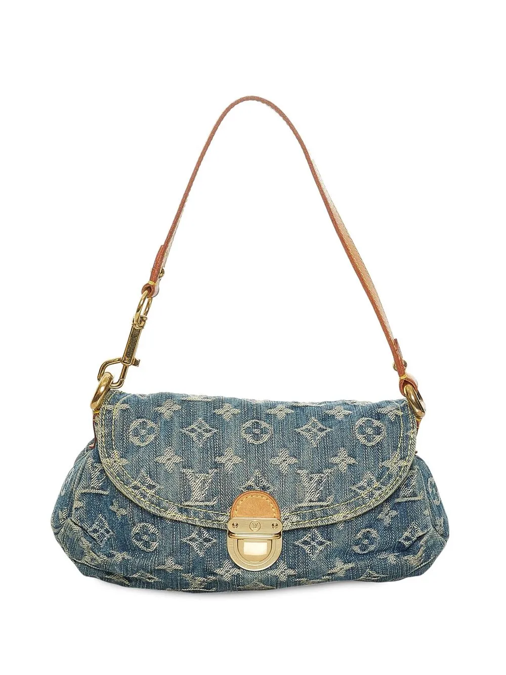 

Louis Vuitton 2006 pre-owned Monogram Denim Pleaty mini shoulder bag - Blue
