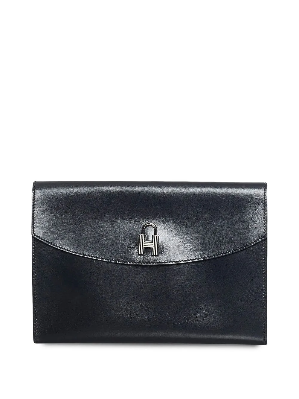 

Hermès 2000 pre-owned Box Pochette Cadena clutch bag - Black