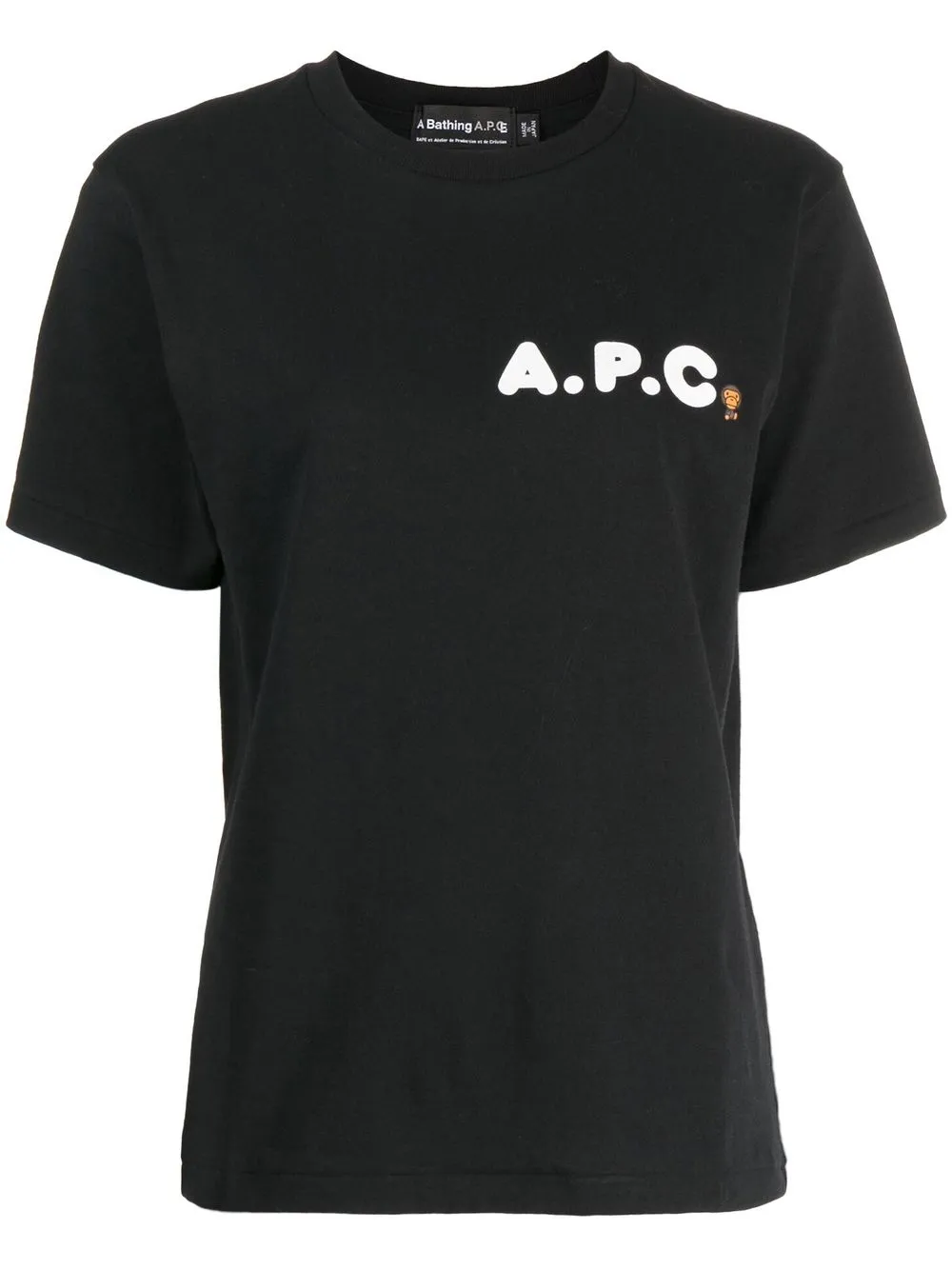 

A BATHING APE® chest logo-print detail T-shirt - Black