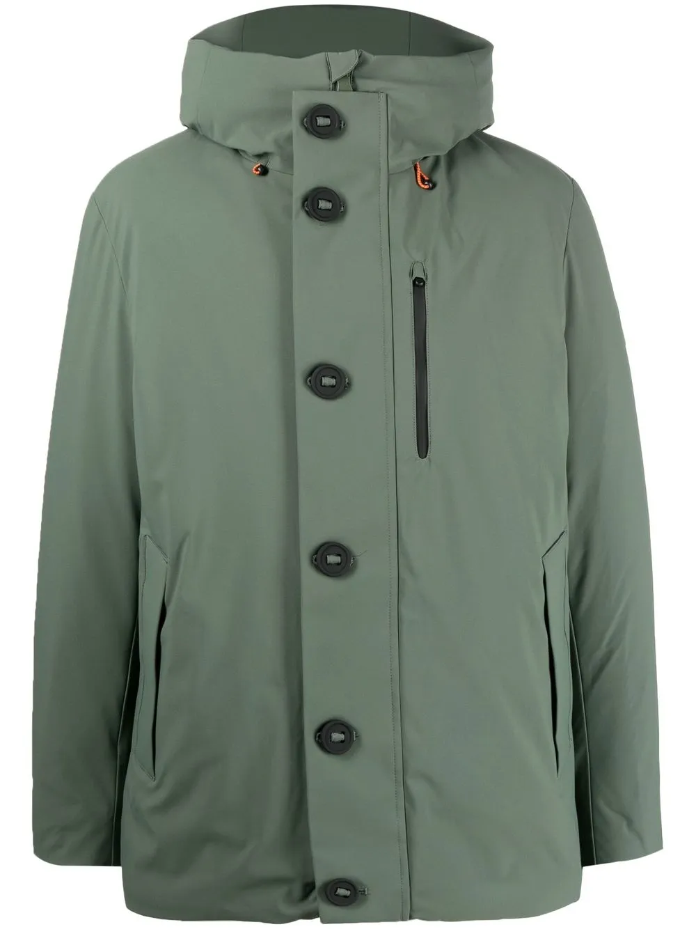 

Save The Duck logo-patch padded jacket - Green