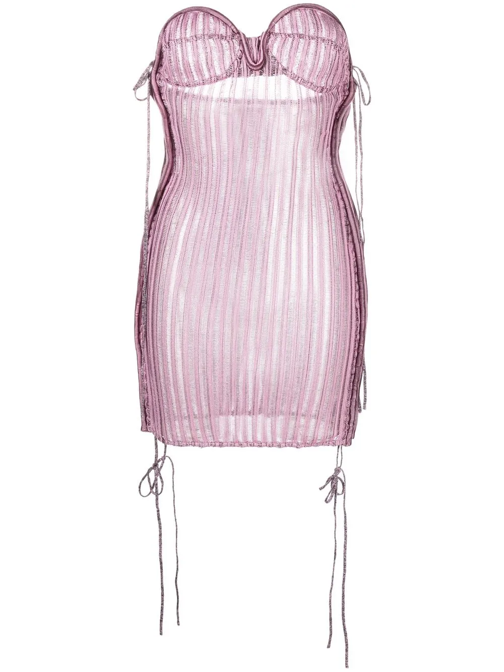 

Isa Boulder knitted bodycon mini dress - Pink
