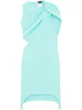 Courrèges cut-out gathered mini dress - Blue