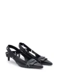 Courrèges Racer leather pumps - Black