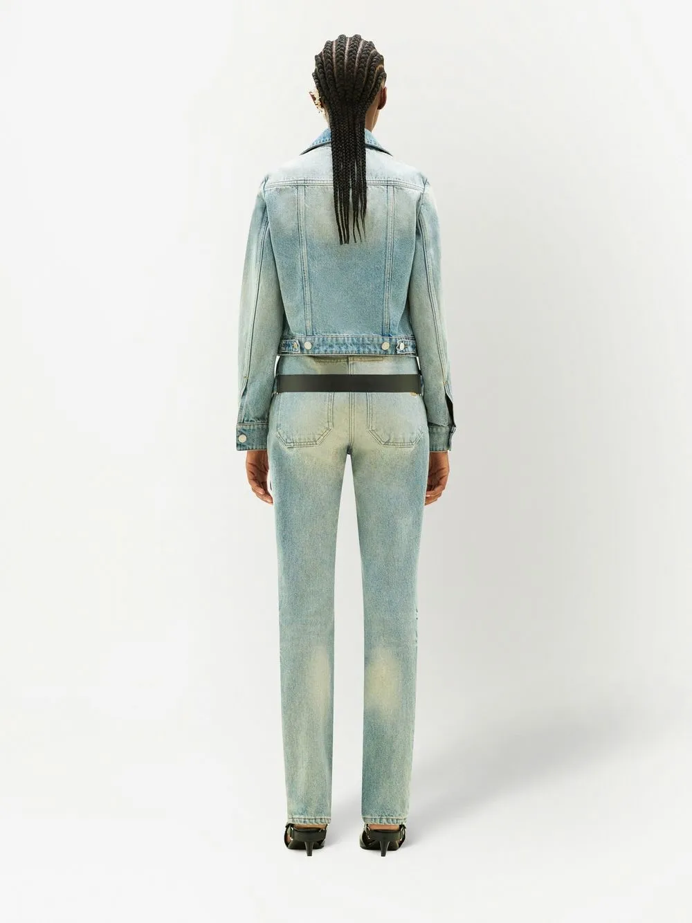 Courrèges Ausgeblichene Jeansjacke In Blue