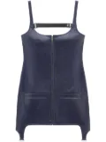 Courrèges cut-out zip-up dress - Blue