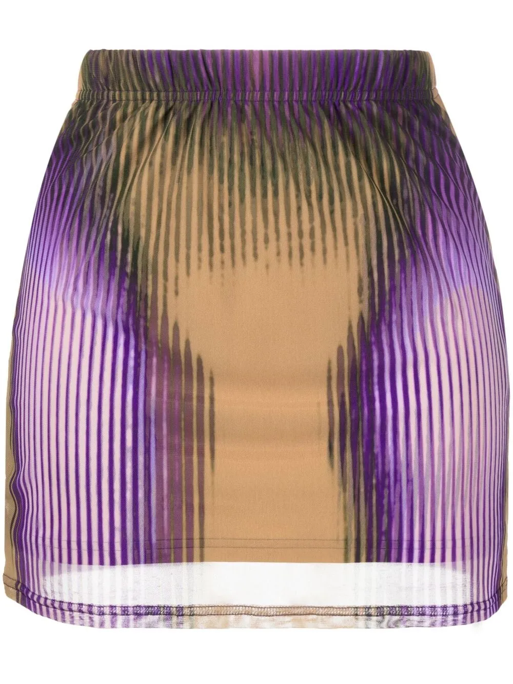 

Y/Project X Jean Paul Gaultier Morph printed mini skirt - Purple