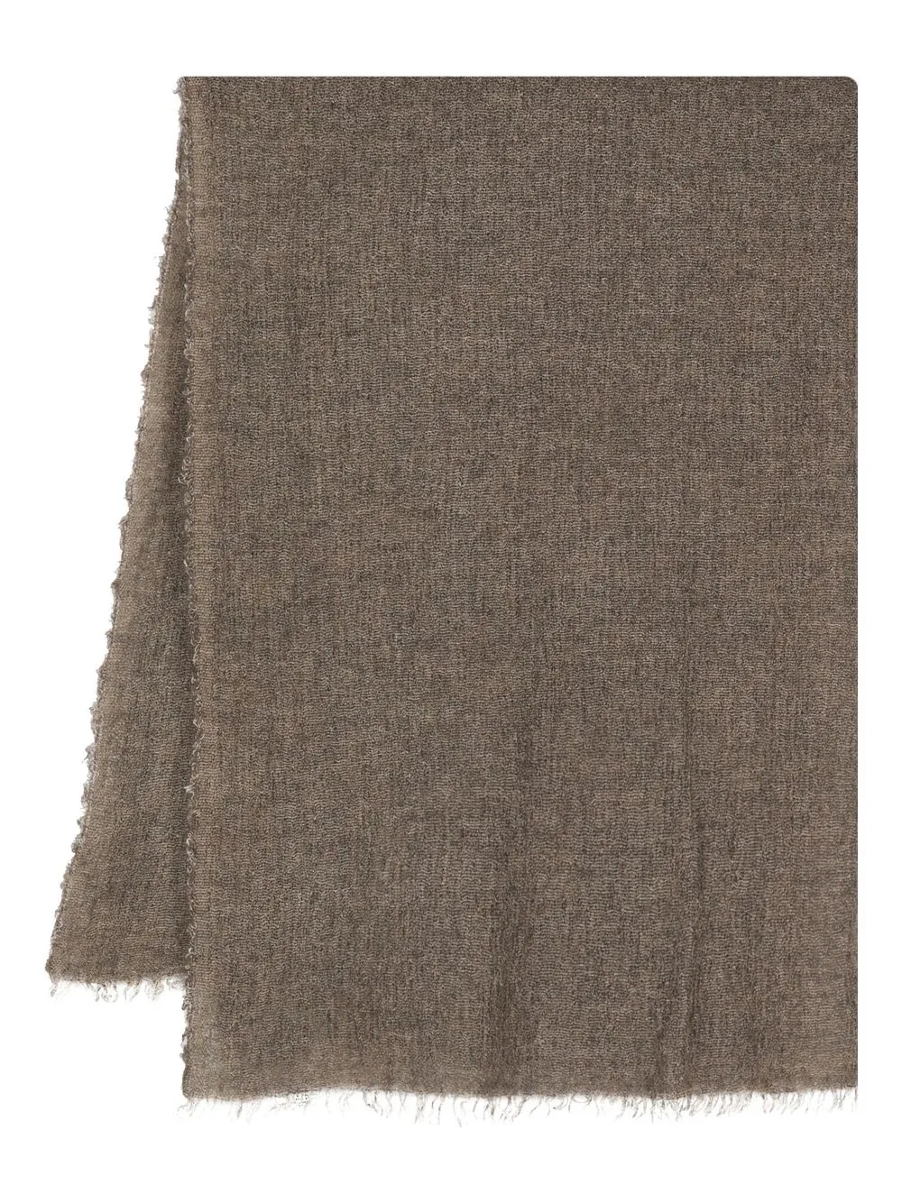 

Faliero Sarti frayed-edge detail scarf - Brown