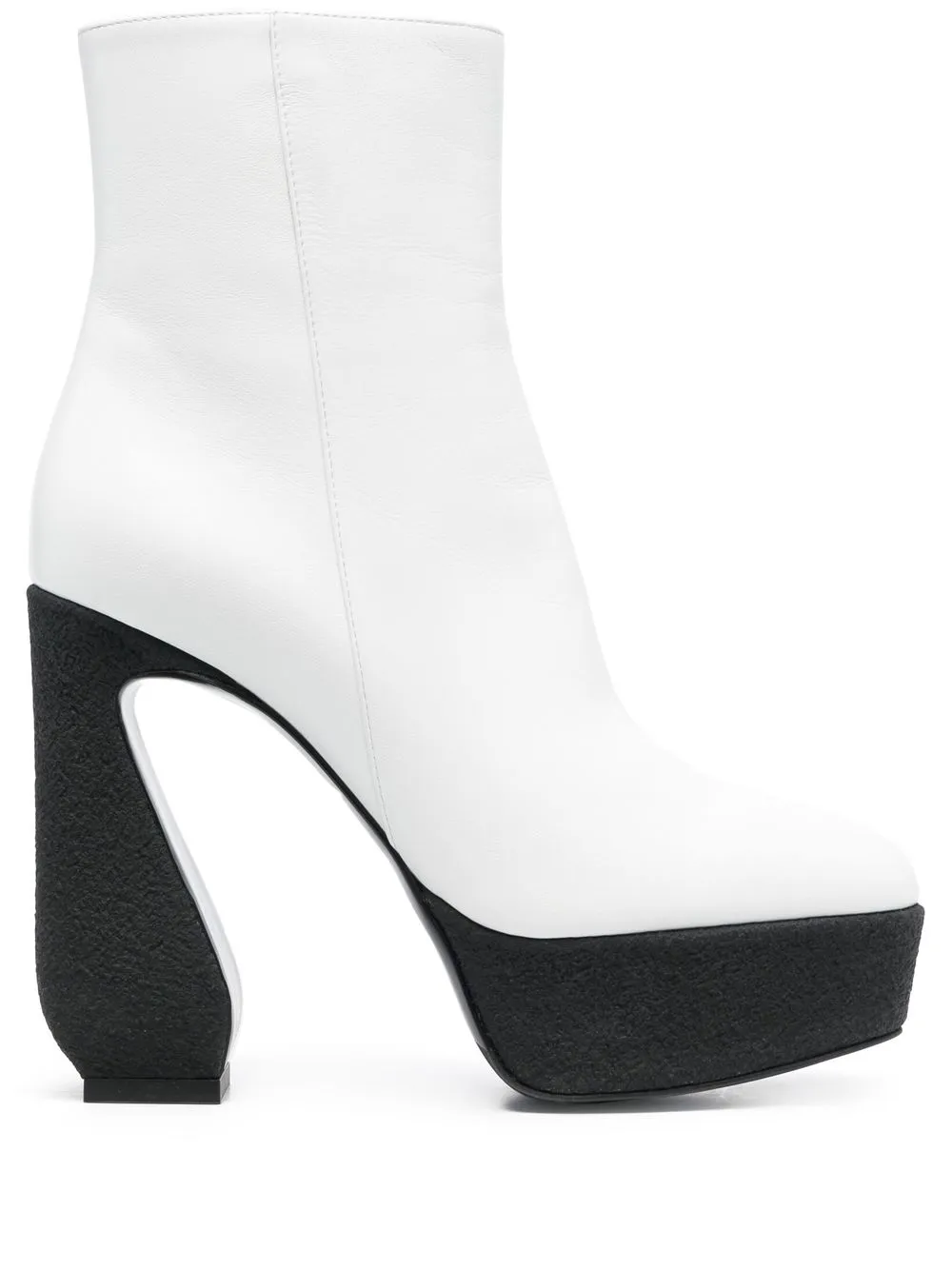 

Si Rossi two-tone platform boots - White